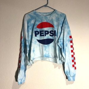 Pepsi tie dye long sleeve shirt medium